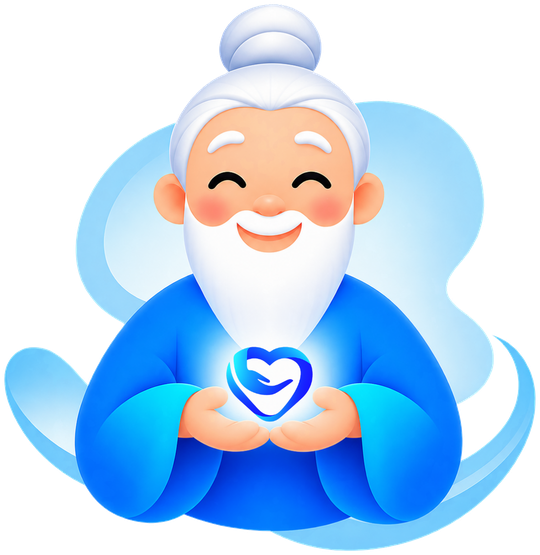 Bụt cradling the heart logo
